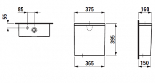Бачок унитаза Laufen Pro 8.2995.3.000.873.1